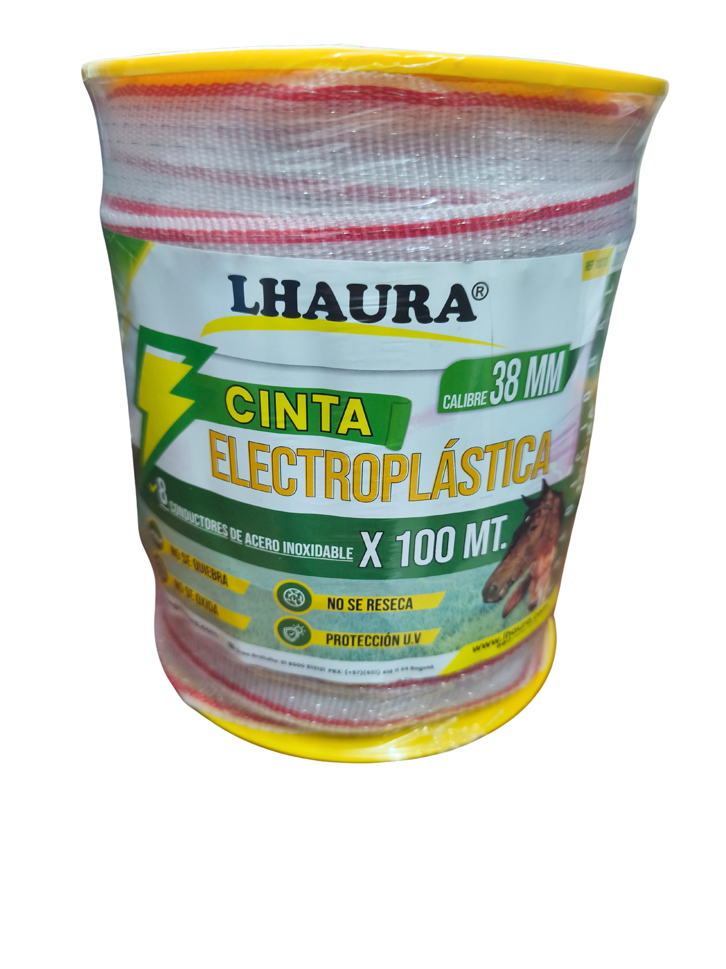 CINTA ELECTROPLASTICA 38 MM X 100 MTS LHAURA