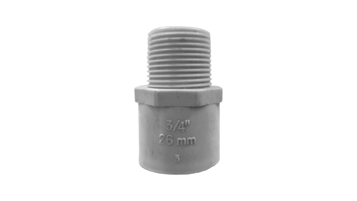 PVC ADAPTADOR MACHO 3/4