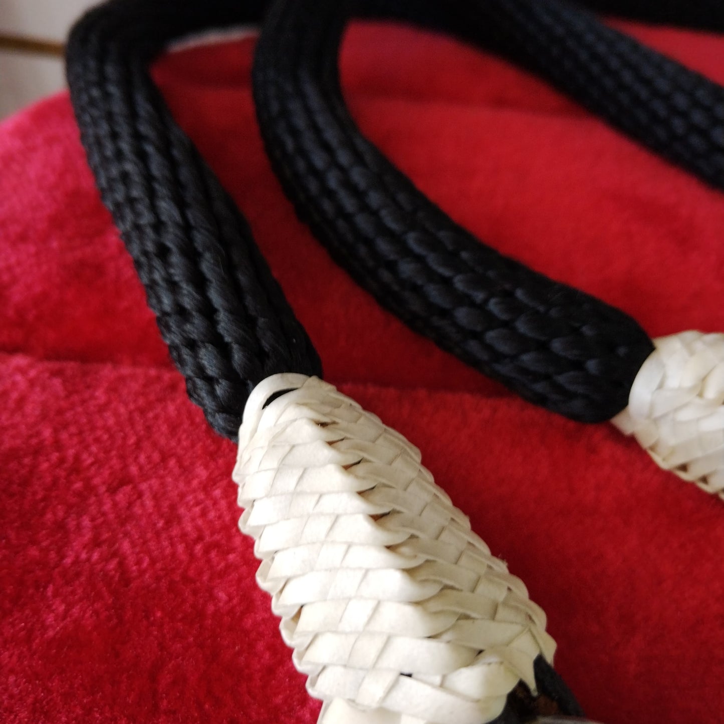 Rienda tipo correa cuero (negro)