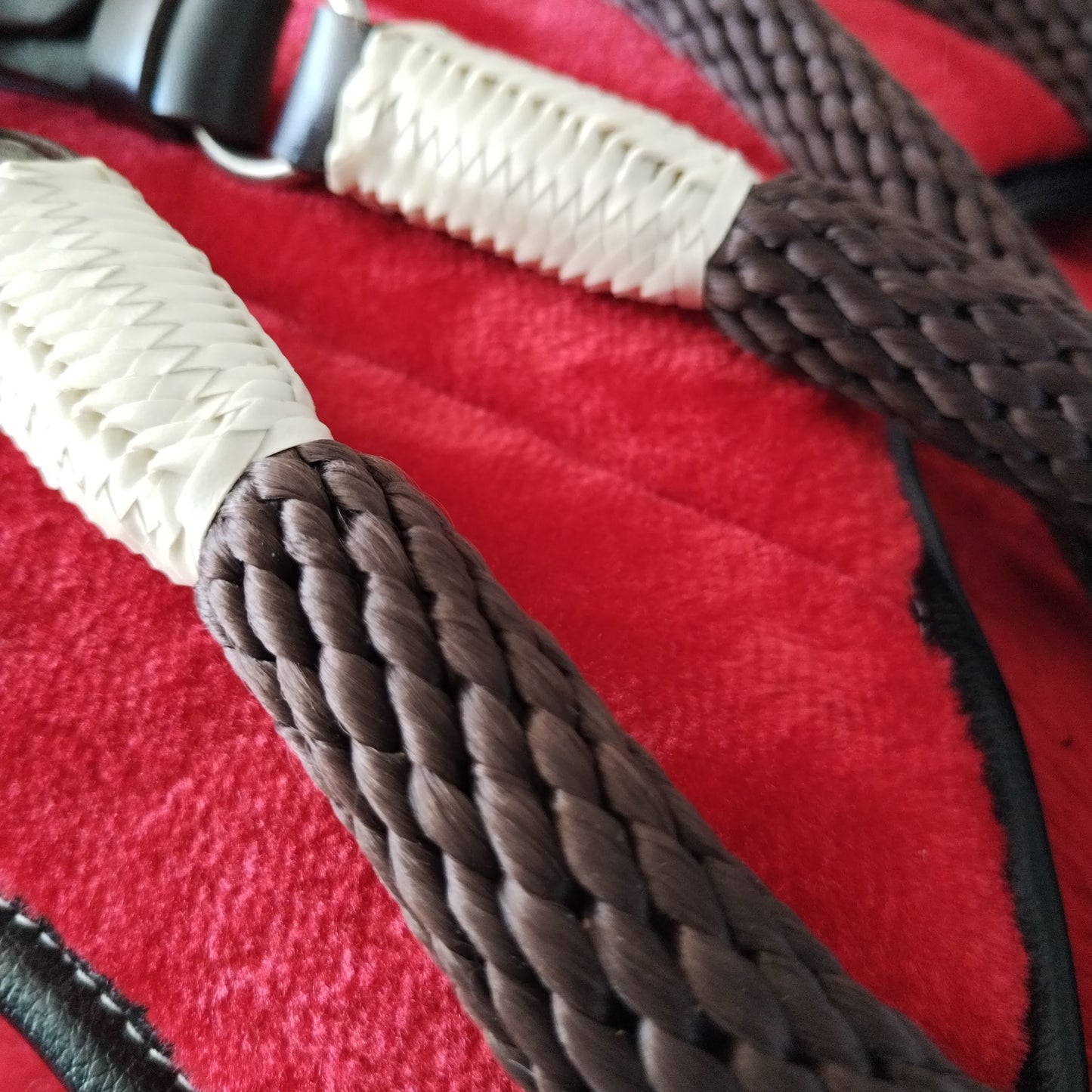 Riendas tipo correa gruesas (café)