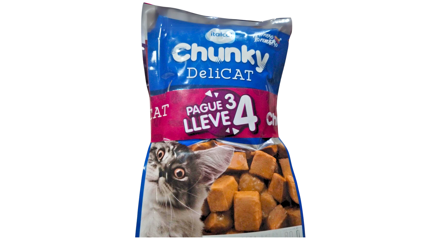 DELICAT CHUNKY PAGUE 3 LLEVE 4 X 80 GR