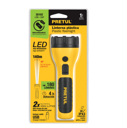 LINTERNA PRETUL RECARGABLE 26102