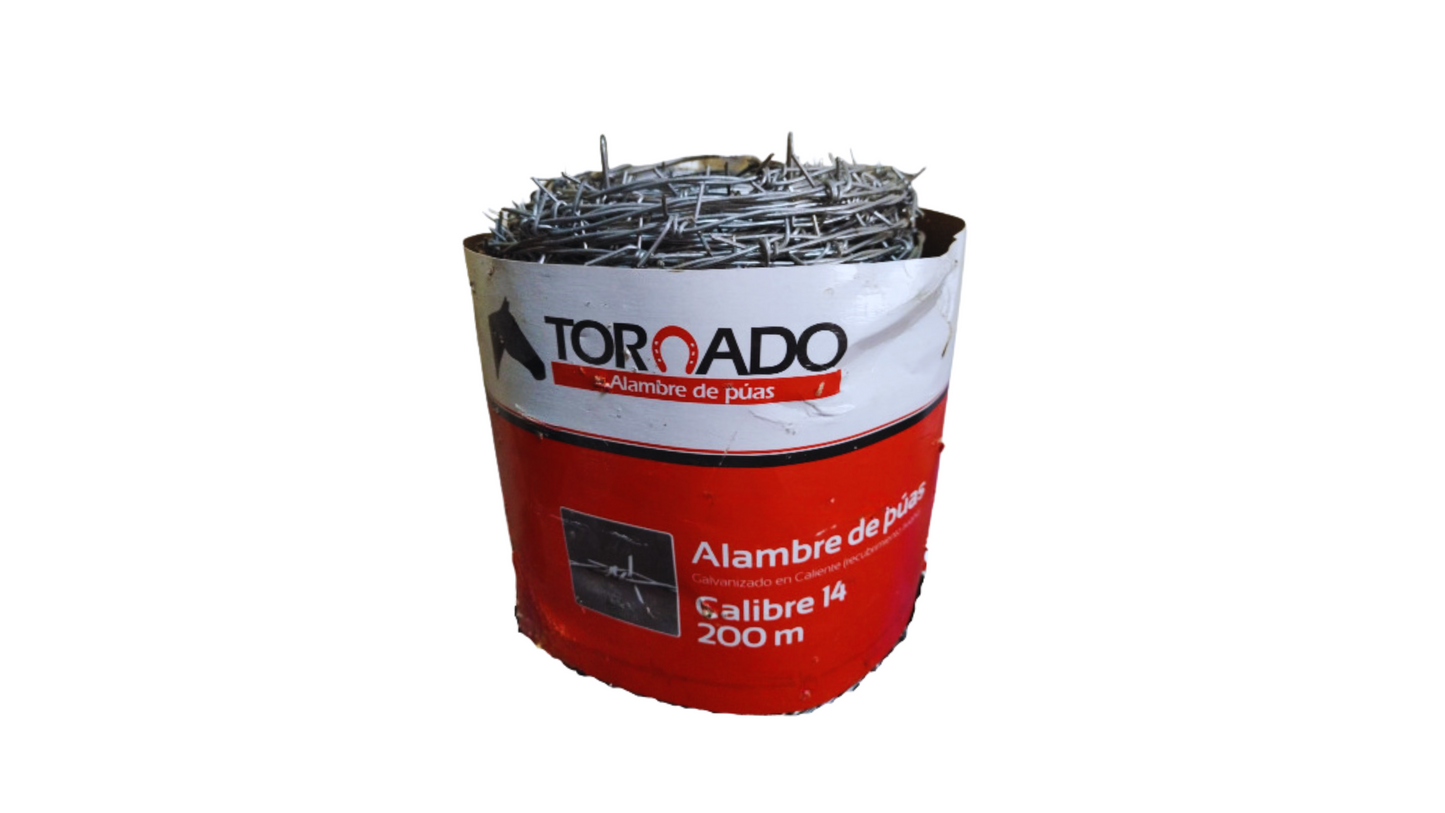 ALAMBRE DE PUAS TORNADO 14 x 200 MTS