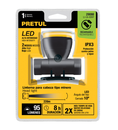 LINTERNA CABEZA PRETUL 29088