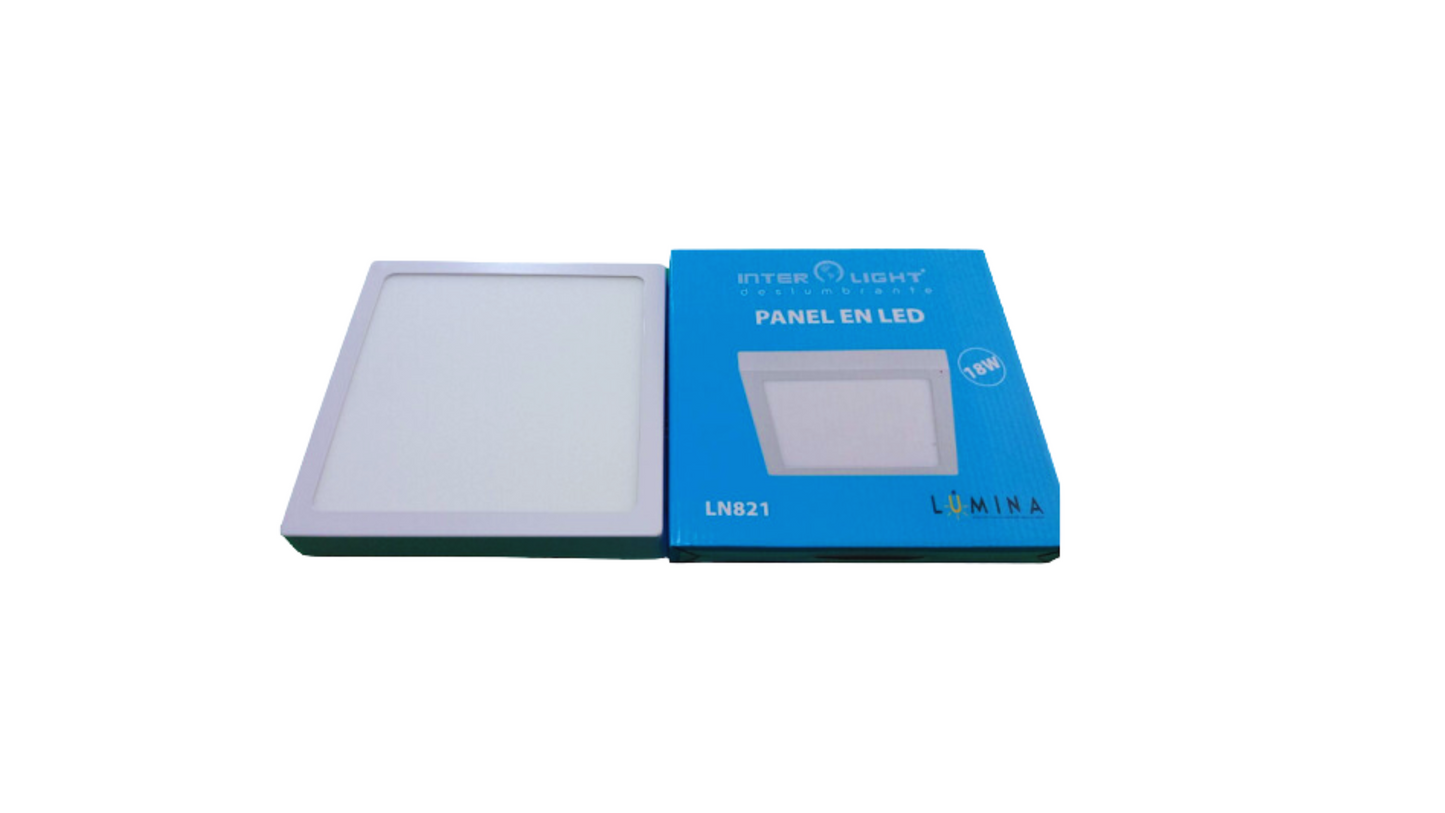 LED-PANEL LN821 S/P 18W 6500K QUADRATISCHES ZWISCHENLICHT