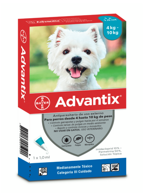 ADVANTIX HUNDE 1 ML (4 BIS 10 KG)
