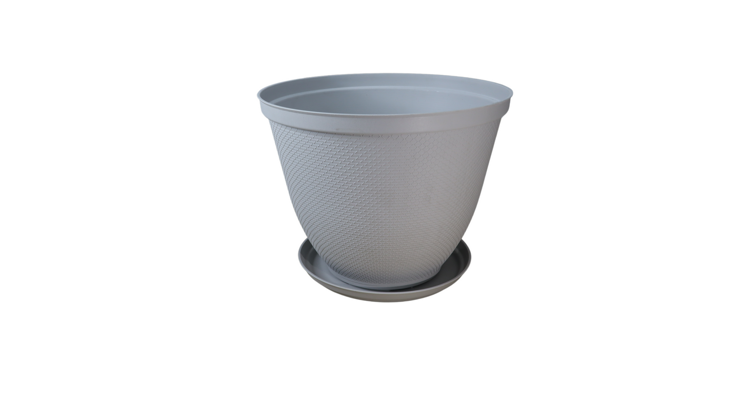 MACETA RAFIA 30 CM + PLATO