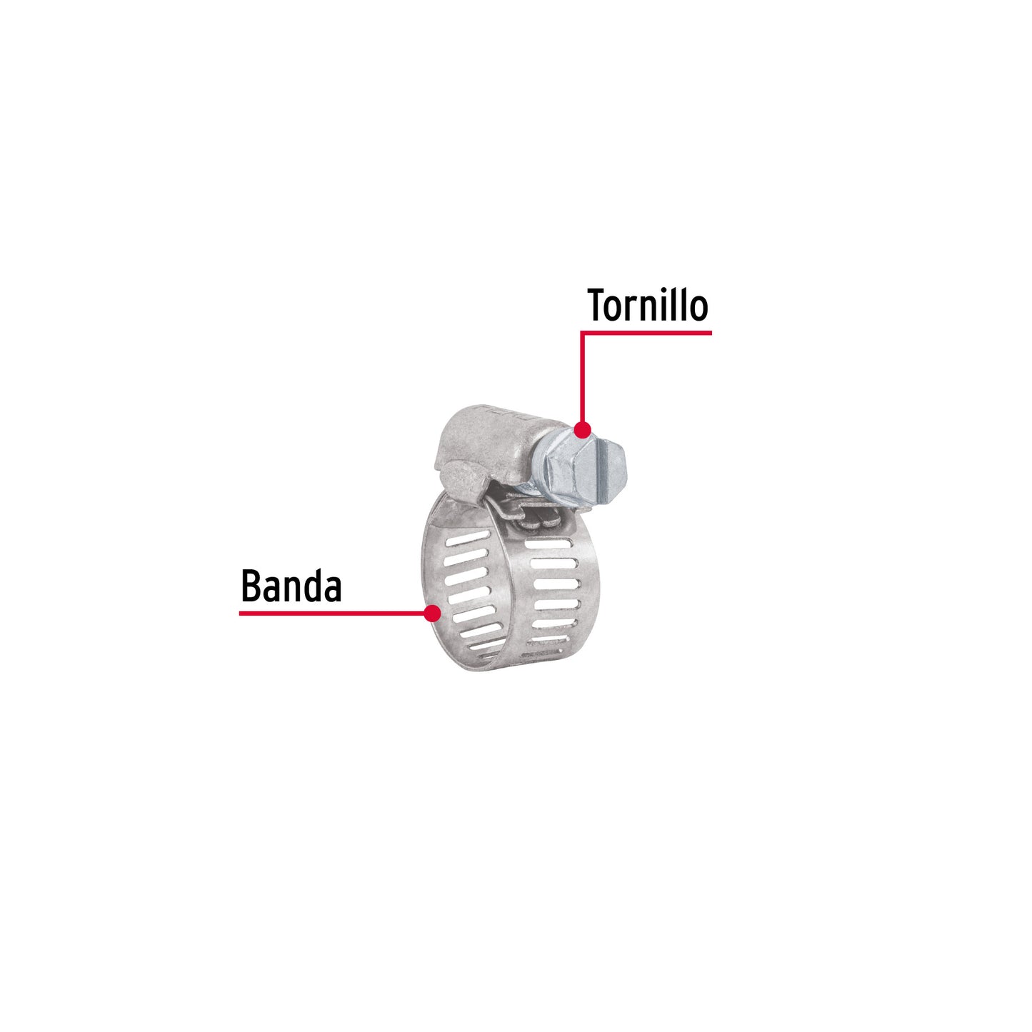 BOLSA CON 10 ABRAZADERAS SIN FIN # 6, 1/2 - 3/4", FIERO 44233