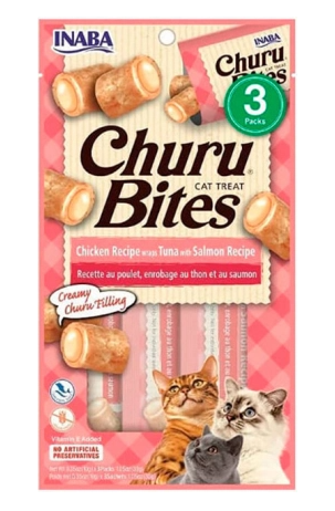 CHURU BITES FOR CAT ATUN Y SALMON ROSADO 3 UNI