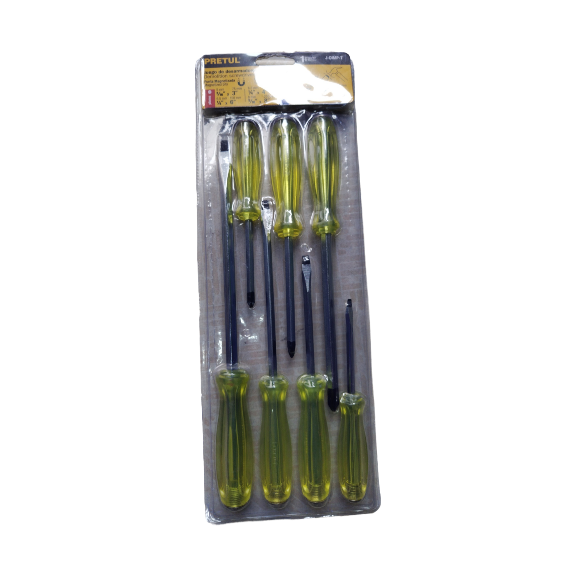 JUEGO DE DESTORNILLADORES DE GOLPE 7 PIEZAS 21378