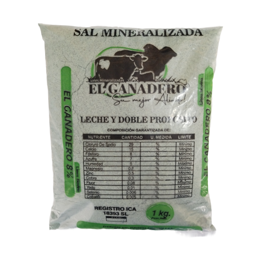 GANADERO SAL 8% (DOBLE PROPOSITO)