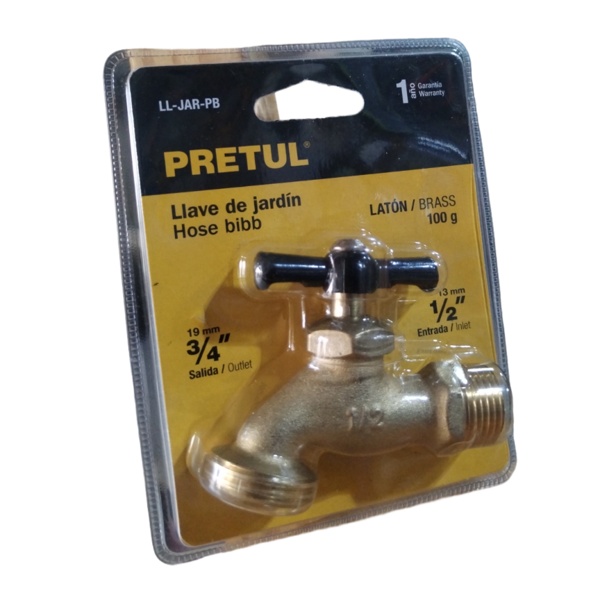 LLAVE TERMINAL PARA JARDIN 1/2 PRETUL 23145