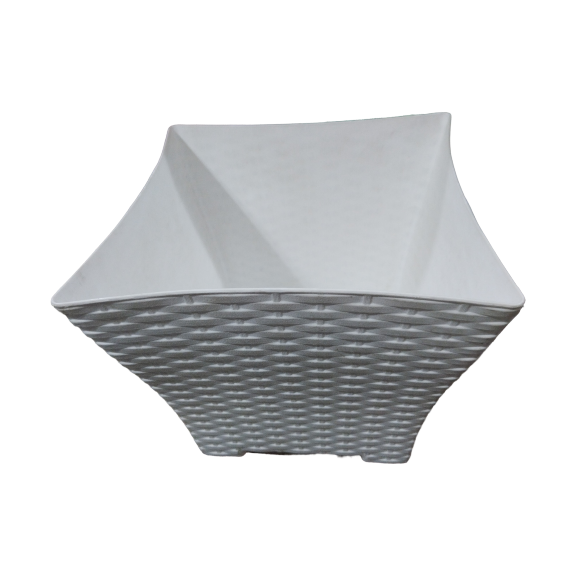 MACETA RATTAN CUADRADA MED FERCON