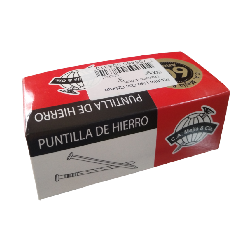 PUNTILLA 3 PULG CN CABEZA MEJIA