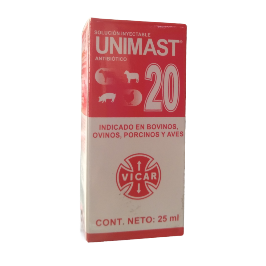 UNIMAST 20 X 25 ML VICAR (ESPIRAMICINA)