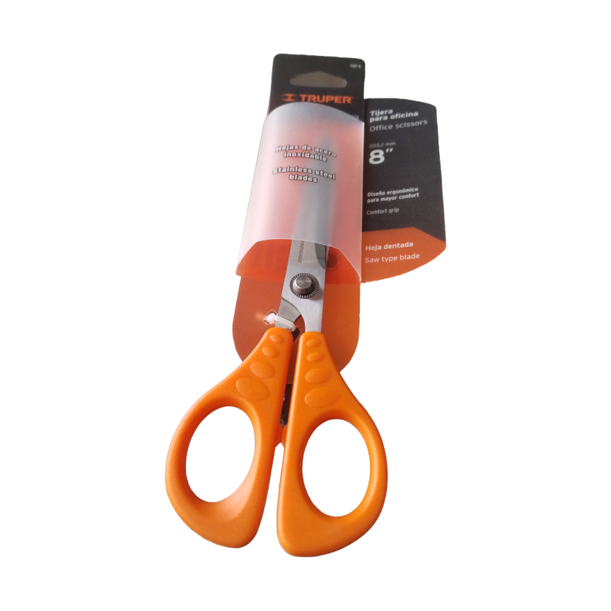 TIJERA ACERO INOX 8 PUL OFICINA TRUPPER 18485