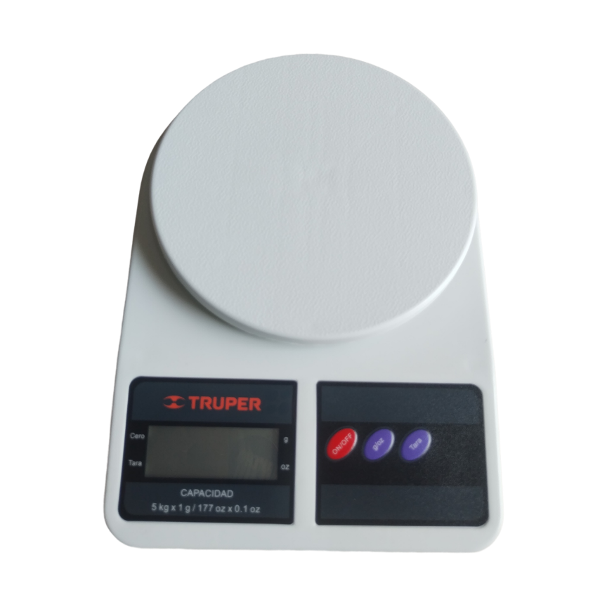 BASCULA DIGITAL BASE PLASTICA 5 KG 15161