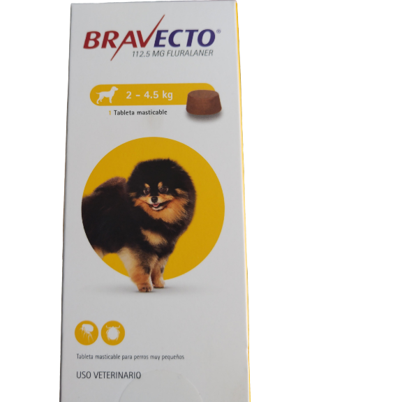 BRAVECTO 112,5 MG 1 TABLETTE 2 kg-4,5 kg