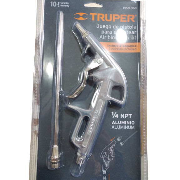 PISTOLA SOPLETEAR 2 BOQUILAS TRUPPER 10647