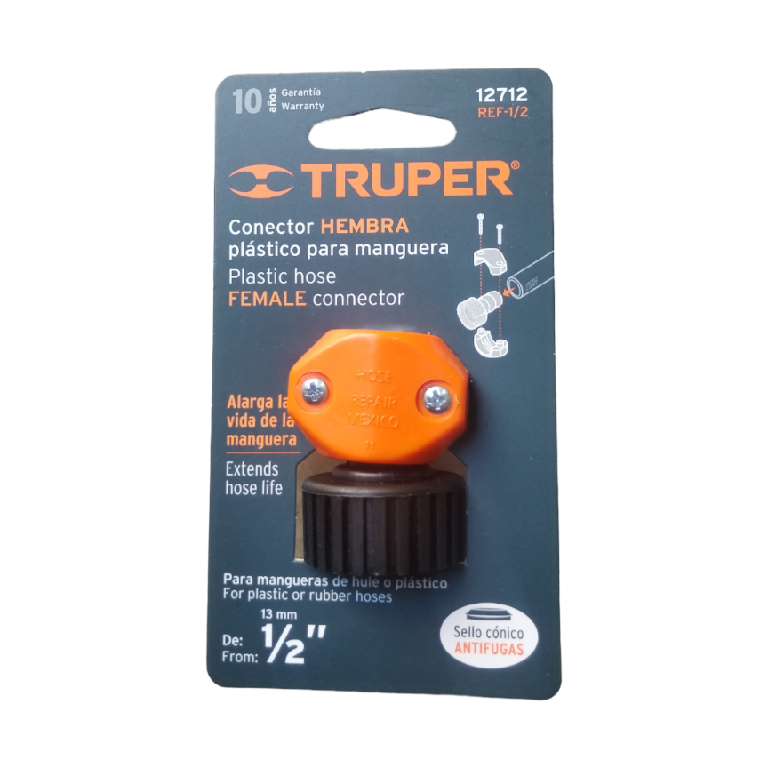 ACOPLE 1/2 HEMBRA ABS TRUPPER 12712