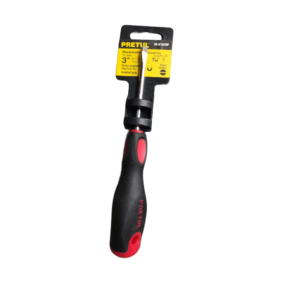 DESTORNILLADOR PUNTA PALA 3/16 x 3" mango COMFORT GRIP 21478