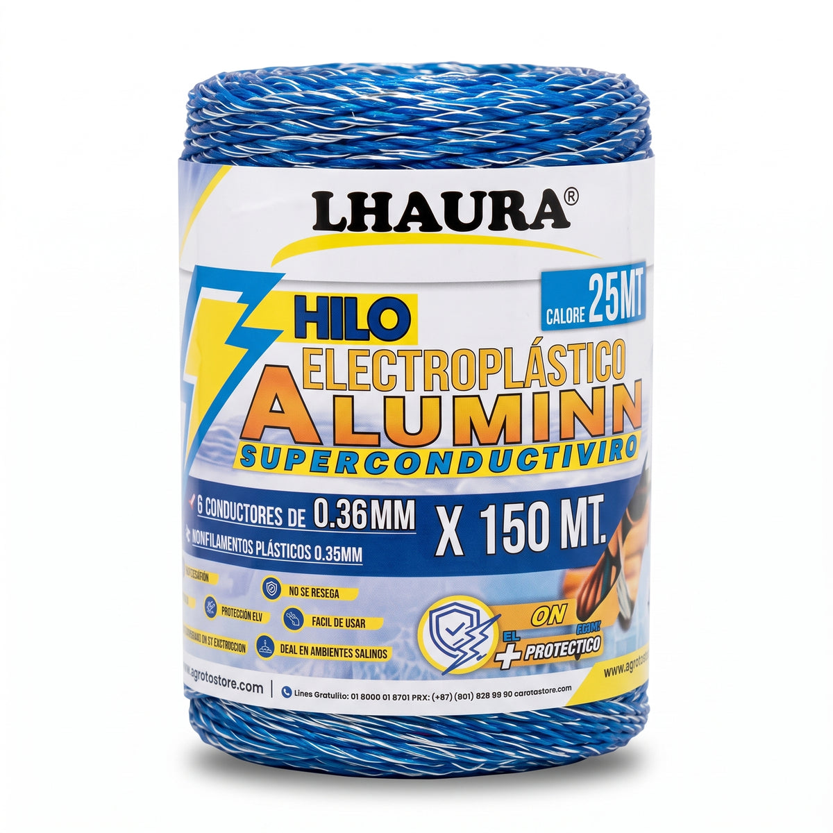 Hilo Electroplástico LHAURA® Superconductivo Aluminio (150 m)