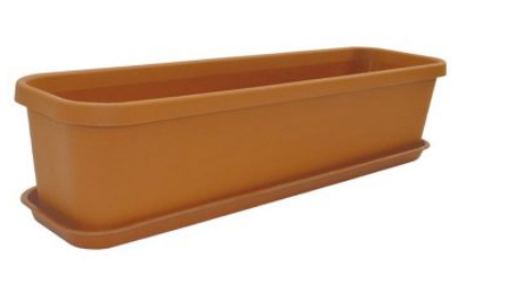 JARDINERA MAGNOLIA 62 CM + BANDEJA TERRACOTA