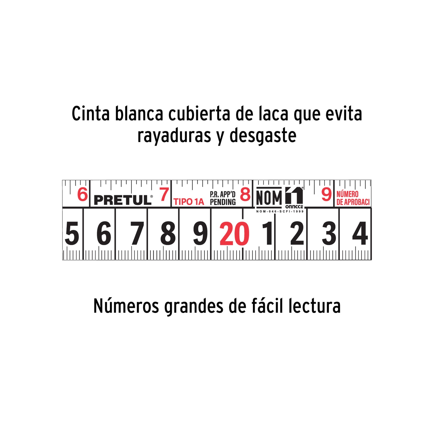 FLEXÓMETRO AMARILLO 5M CINTA 19MM 21606