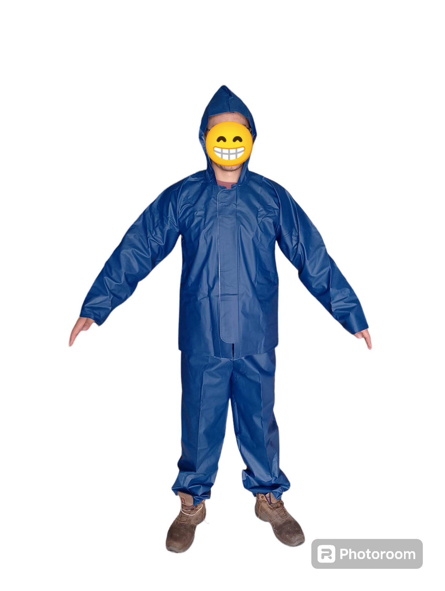 CONJUNTO IMPERMEABLE NEGRO 2 PIEZAS MOTO CAL 18