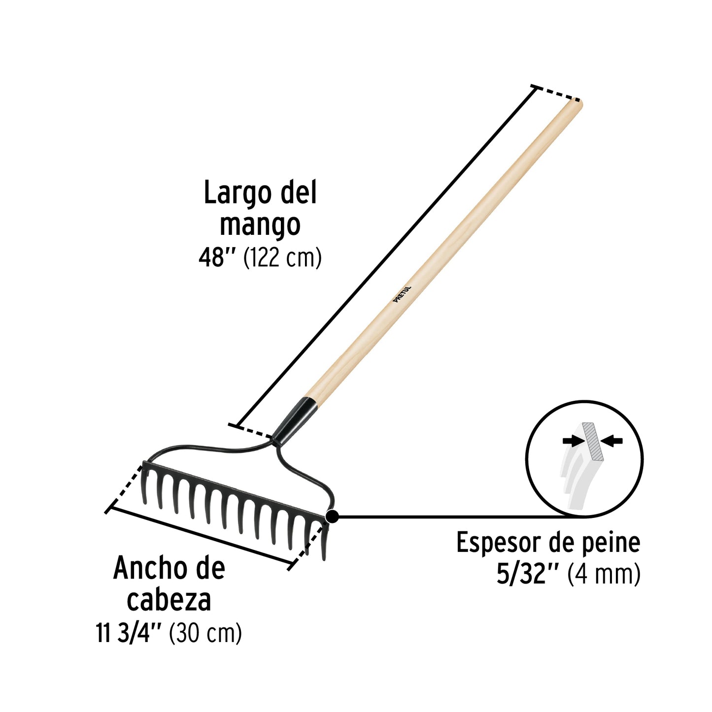 GARTENRECHEN 12 ZÄHNE (20613)