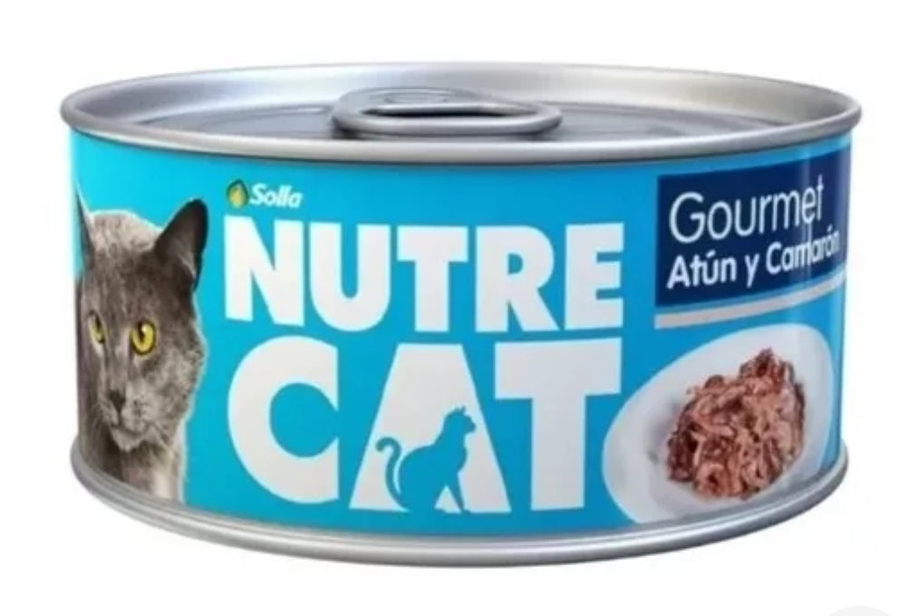NUTRECAT LATA ATUN Y CAMARON 85 GR