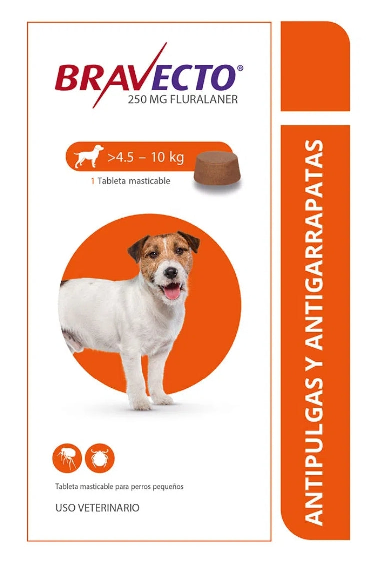 BRAVECTO 250MG 1 TABLETTE 4,5KG-10KG