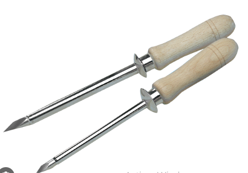 TROCAR VETERINARIA CON CANULA MANGO MADERA