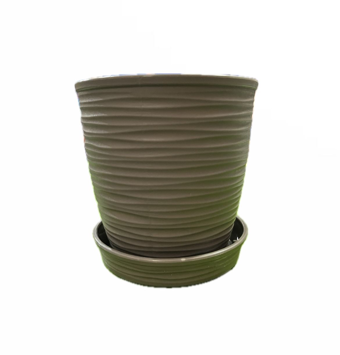 MACETA REDONDA ESTILO PIEDRA