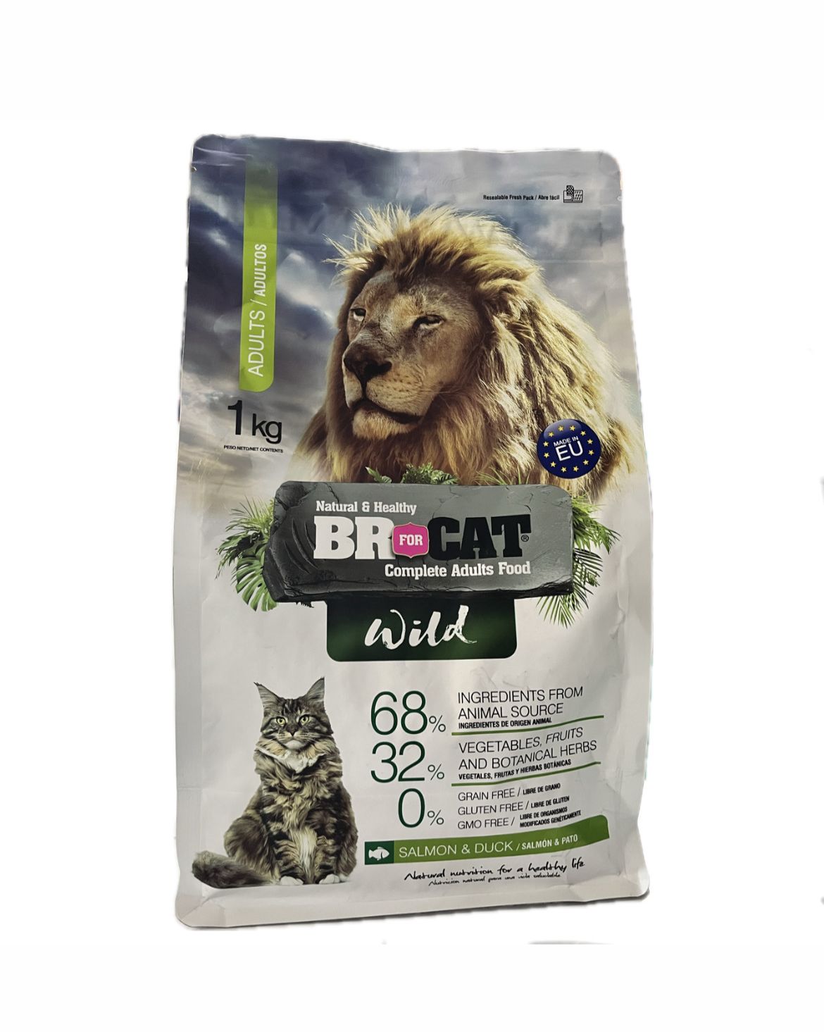 BR FOR CAT WILD SALMON Y PATO X 1 KILO