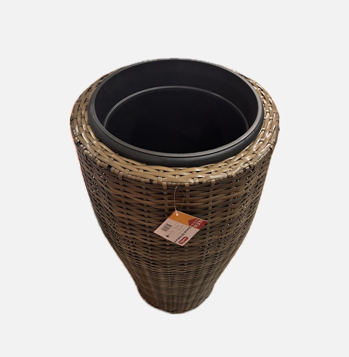 MACETA TEJIDA ZARZAL 65CM GRIS