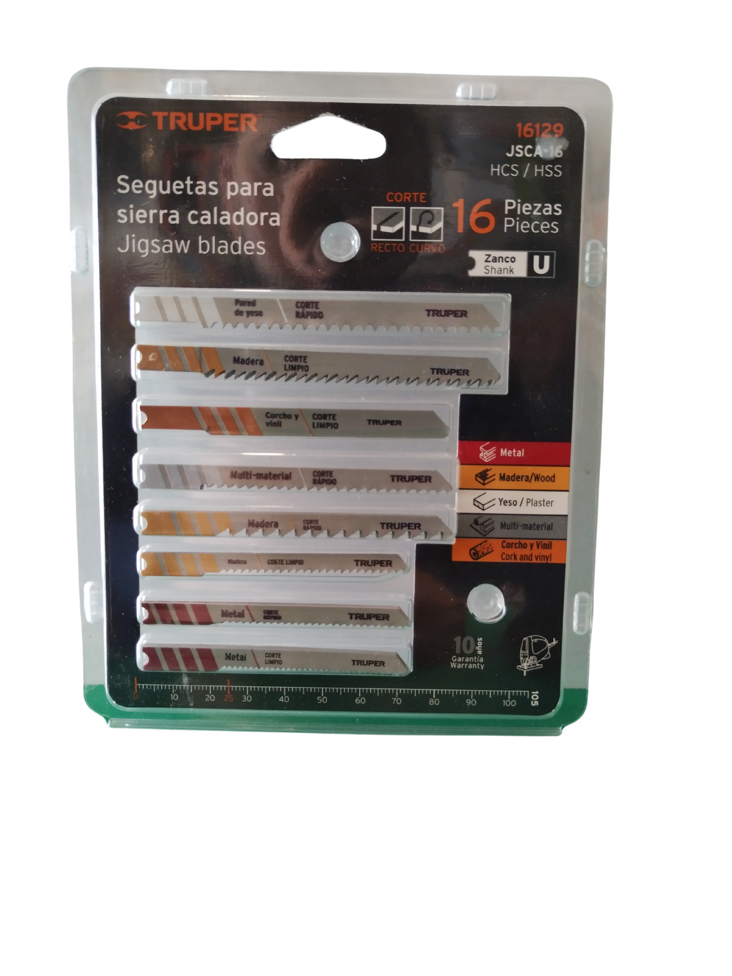 SEGUETAS PARA SIERRA CALADORA 16 PIEZAS ZANCO U 16129