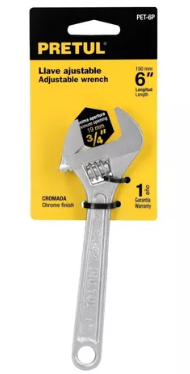 LLAVE EXPANSIVA 6 PULG CROMADA 21814