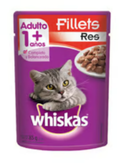 WHISKAS POUCH ADULTO CARNE X 85 GR