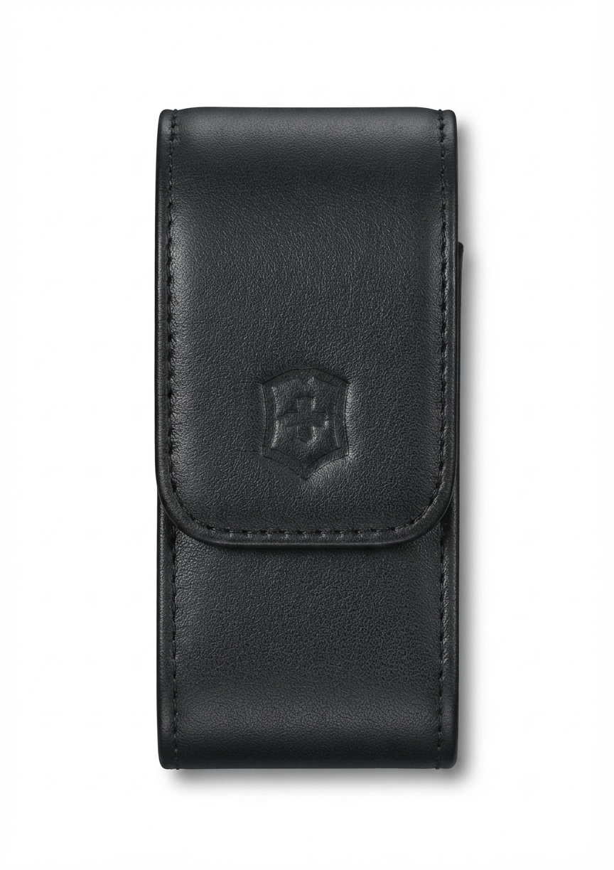 Estuche para navaja grande ancho en cuero fino