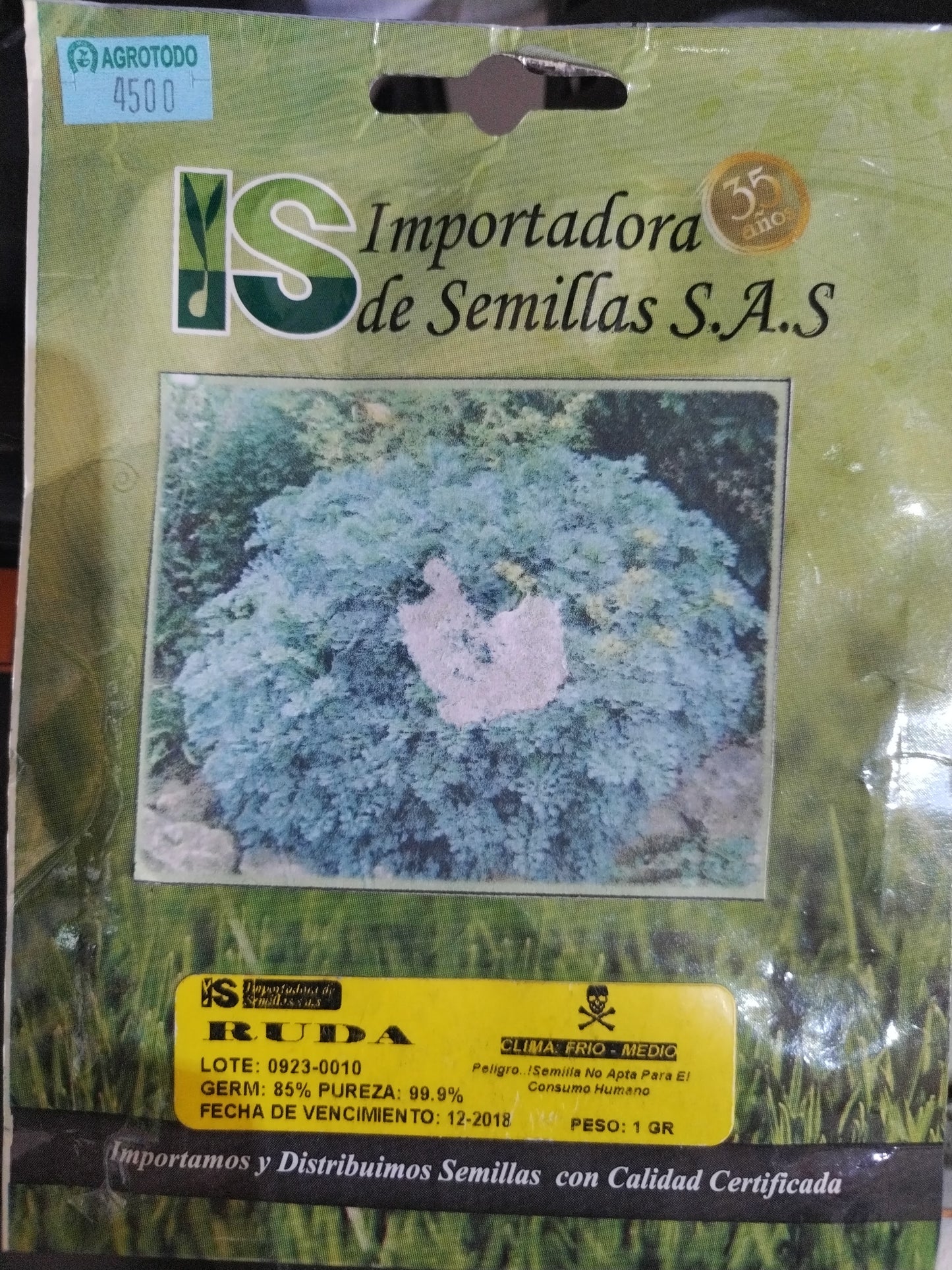 SEMILLA RUDA IMPORTADORA 1G