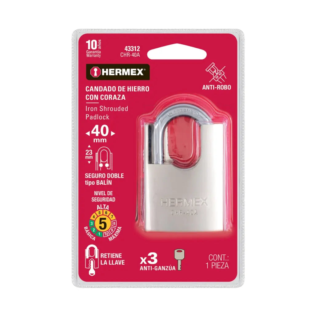 Candado de hierro 40mm 43312