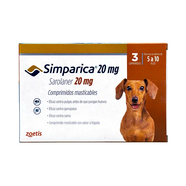 SIMPARICA ( 5 a 10 KILOS) X PASTILLA