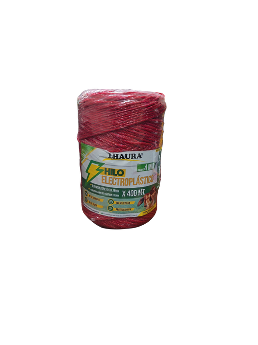 CORDON ELECTROPLASTICO 4MM X 400 MTS LHAURA