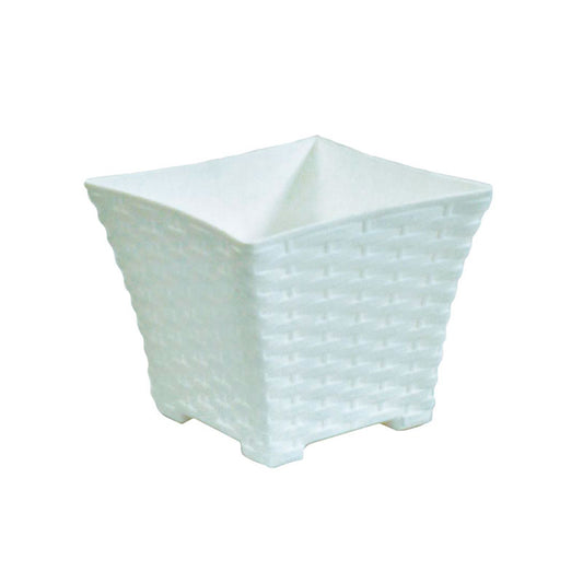 MACETA RATTAN CUADRADA PEQUEÑA