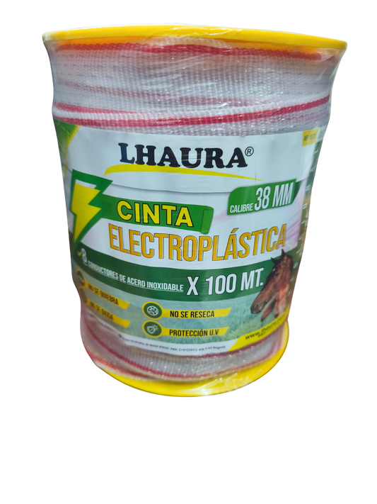 CINTA ELECTROPLASTICA 38 MM X 100 MTS LHAURA