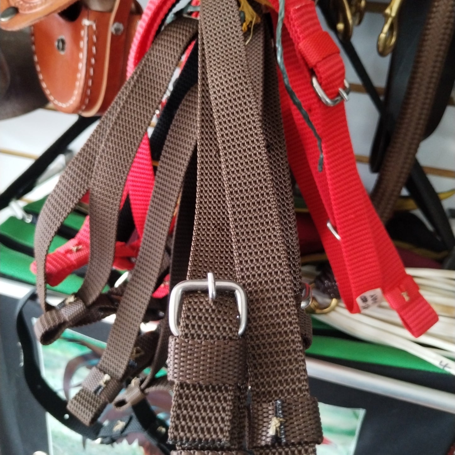 Correa reata apero de cabeza largo (par)