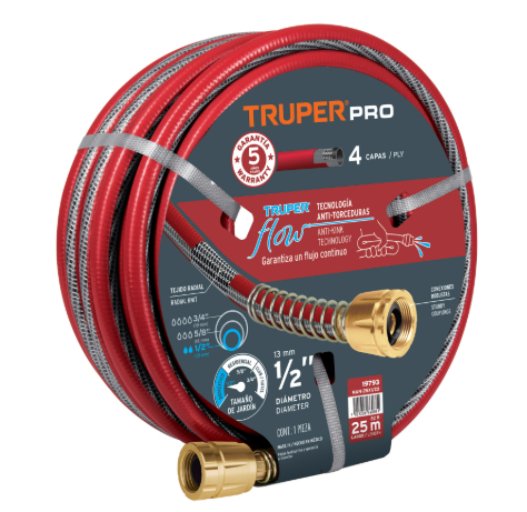 MANGUERA X 25MTS 1/2 4 CAPAS 19793