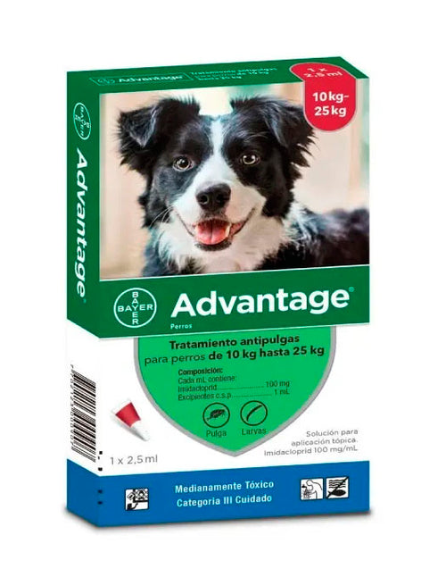 ADVANTAGE DOGS 2,5ML (10 BIS 25 K)