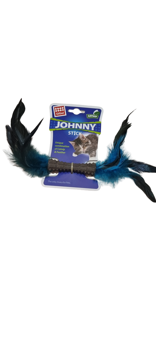 JUGUETE GATO JHONNY STICK DOBLE